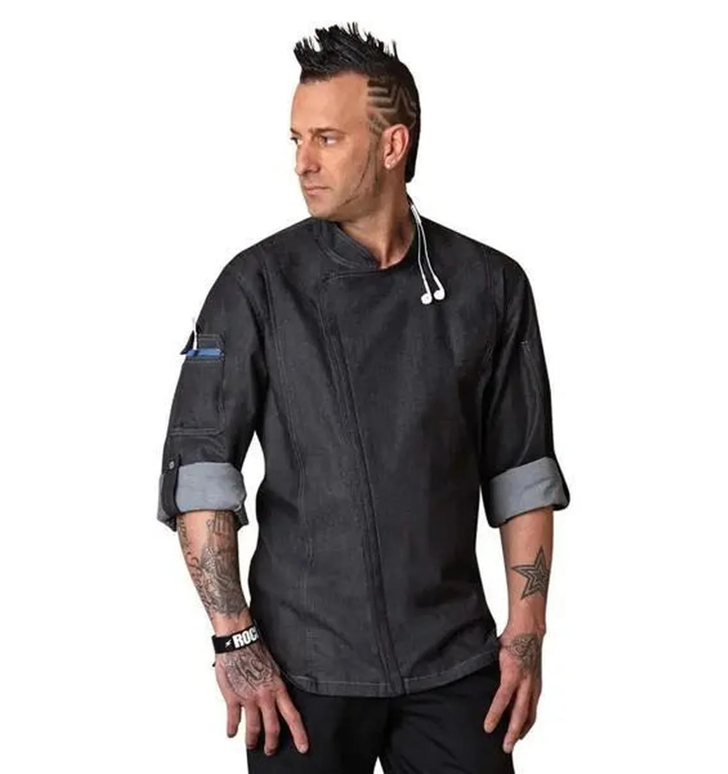 Chef Works Blue Denim Chef Jacket - Image 5