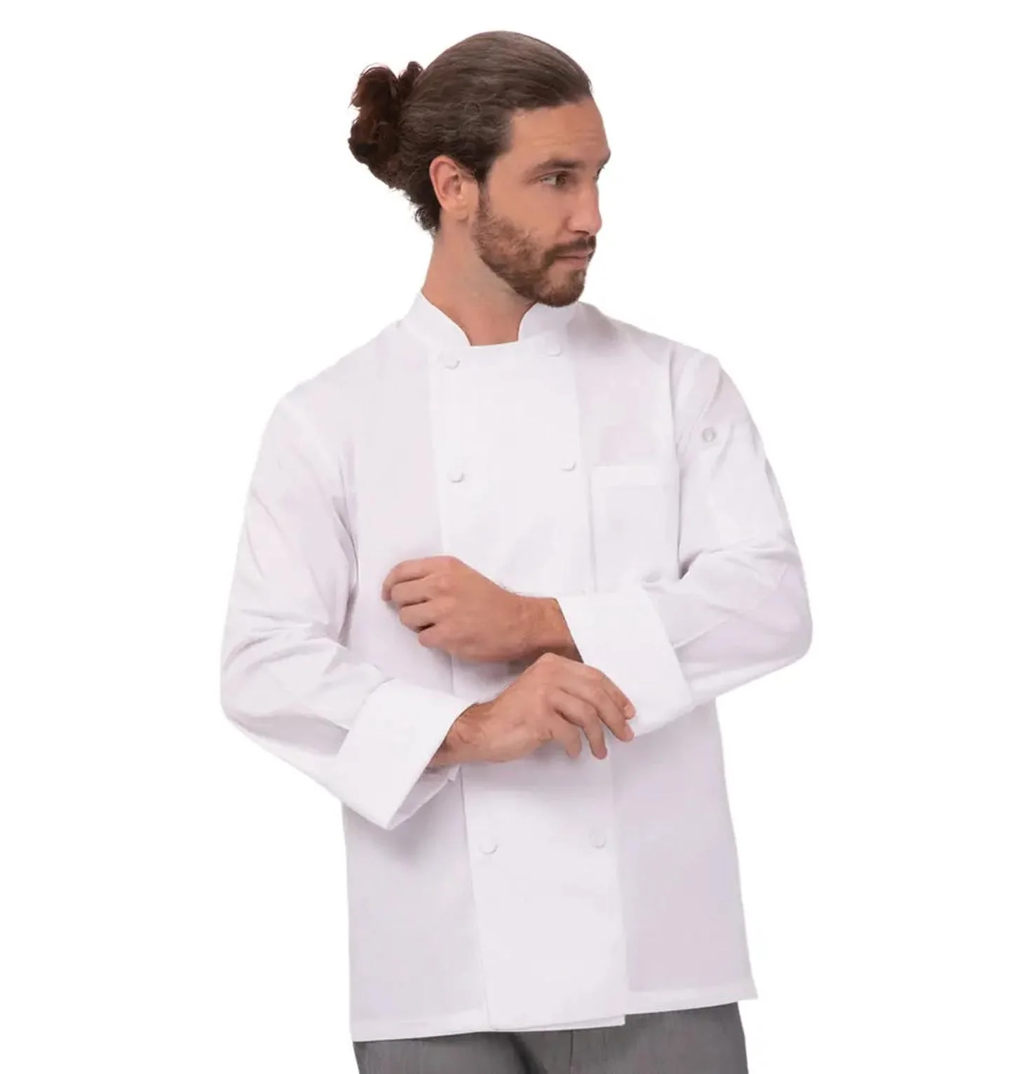 Chef Works Calgary Basic Chef Coat - Image 3