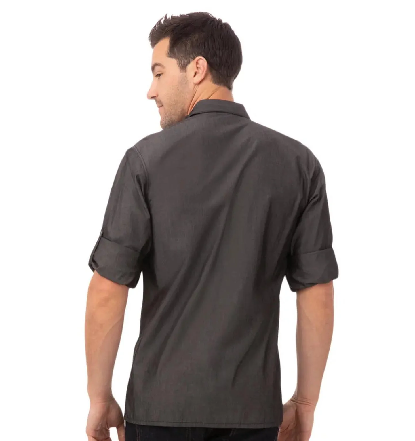Chef Works Detroit Denim Work Shirt - Image 2