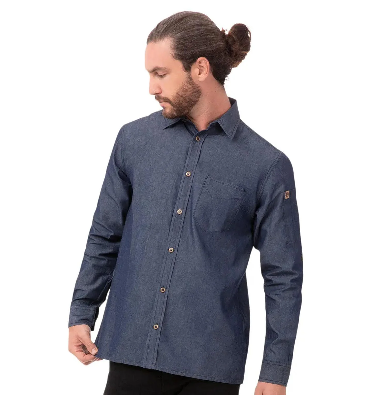 Chef Works Detroit Denim Work Shirt - Image 4