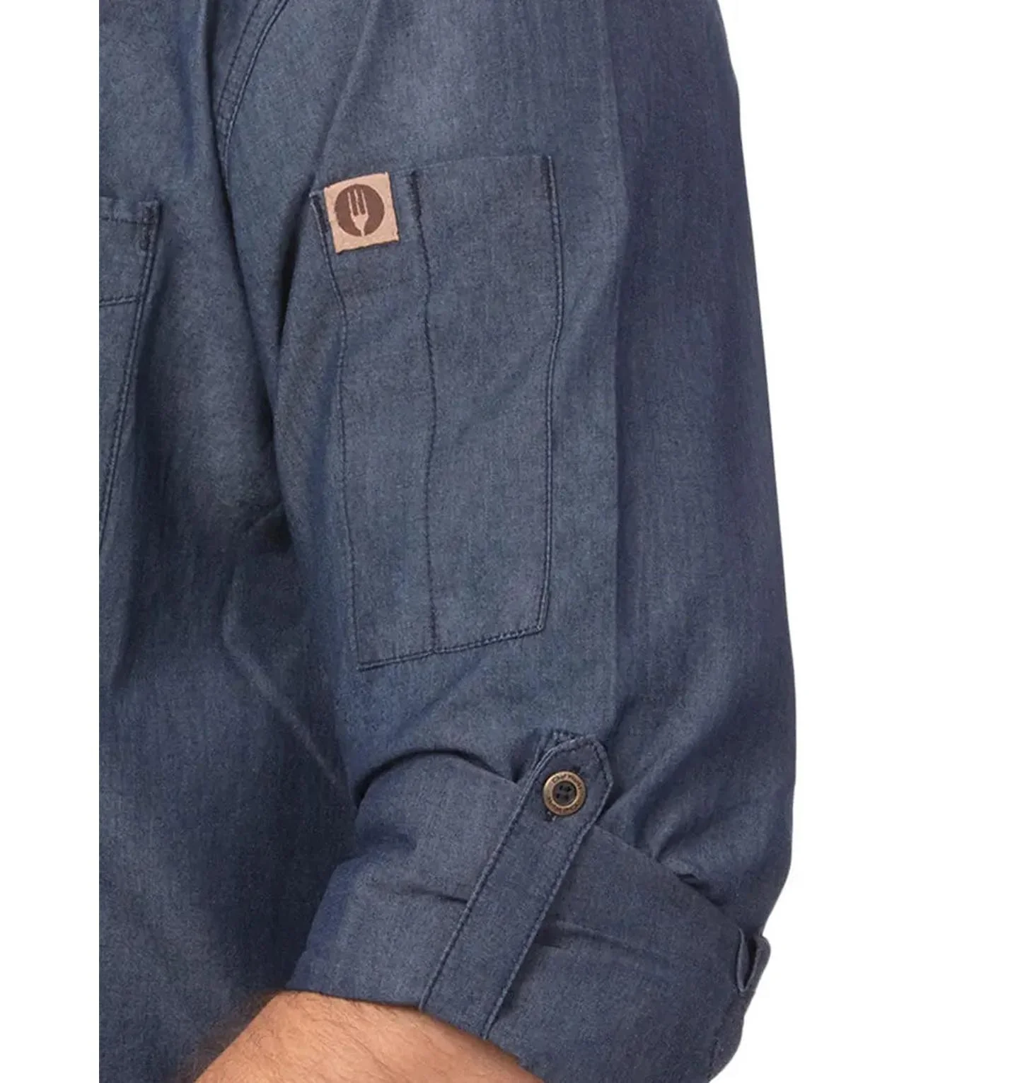 Chef Works Detroit Denim Work Shirt - Image 5