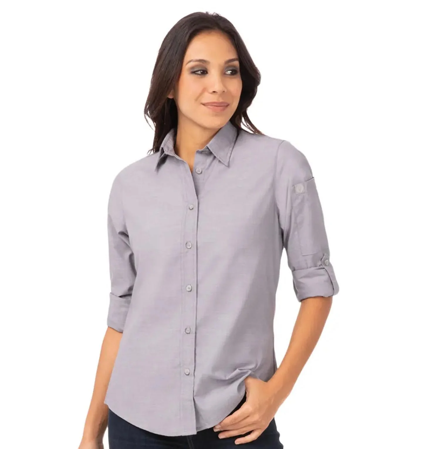 Chef Works Women's Chambray Dress Shirt