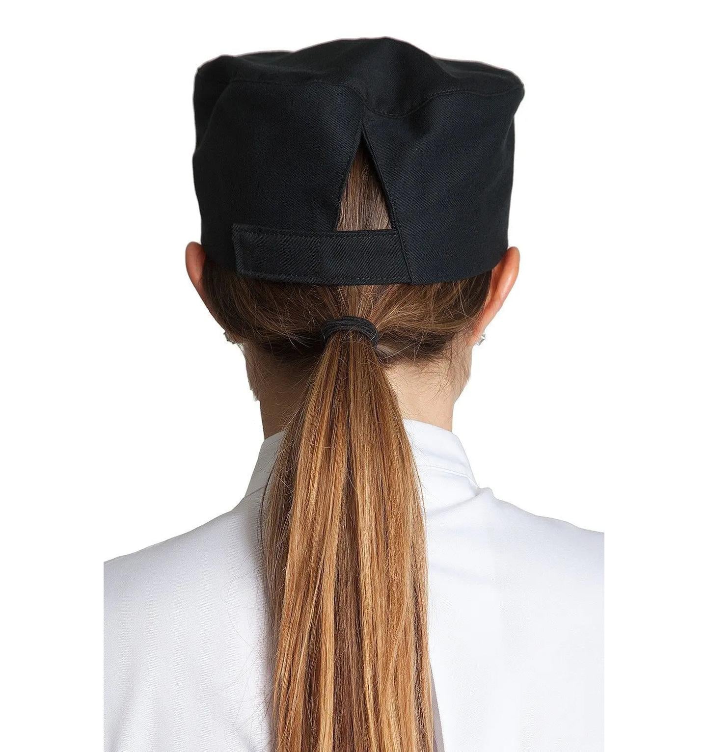 Fiumara Apparel Skull Cap Beanie with Velcro Closure - Adjustable Chef Hat for Kitchen Professionals - Image 3