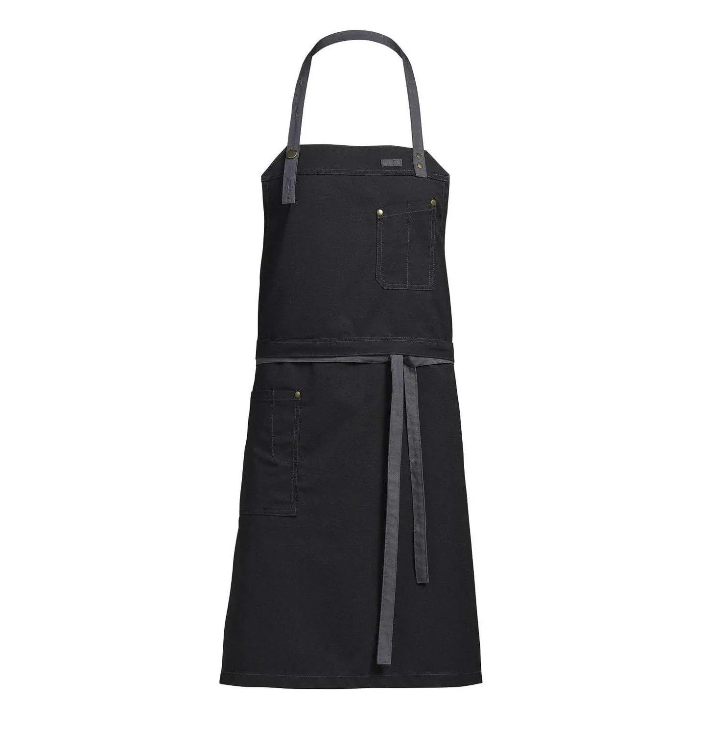 Kentaur 30360 Cypres Olive Raw Bib Apron - Image 12