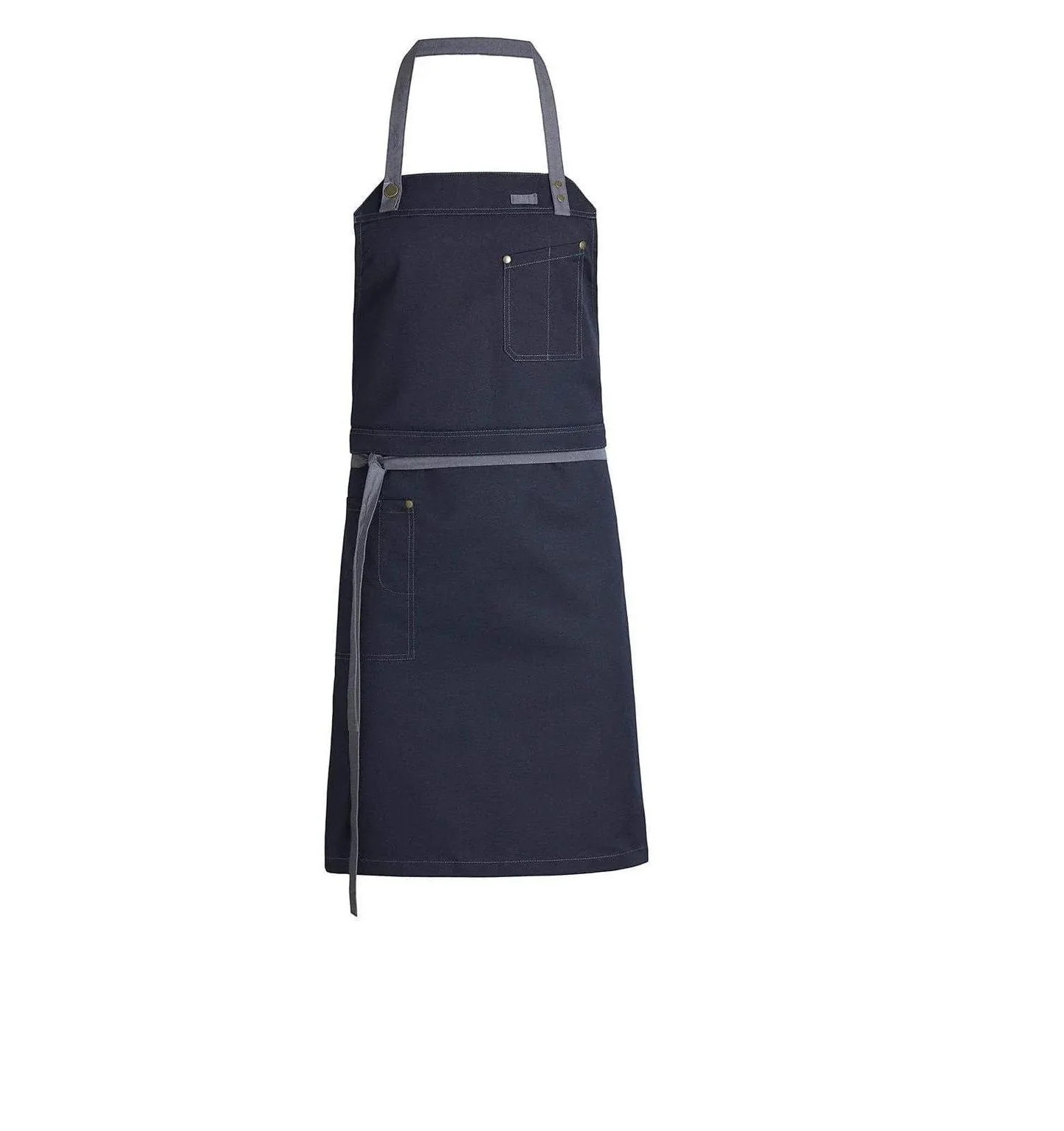 Kentaur 30360 Cypres Olive Raw Bib Apron - Image 13