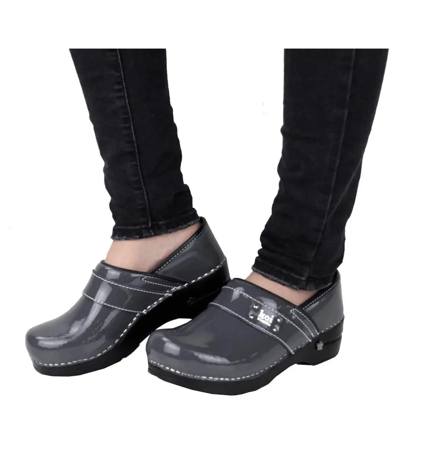 Sanita Lindsey  Patent Leather Women's Chef Clog - Image 9